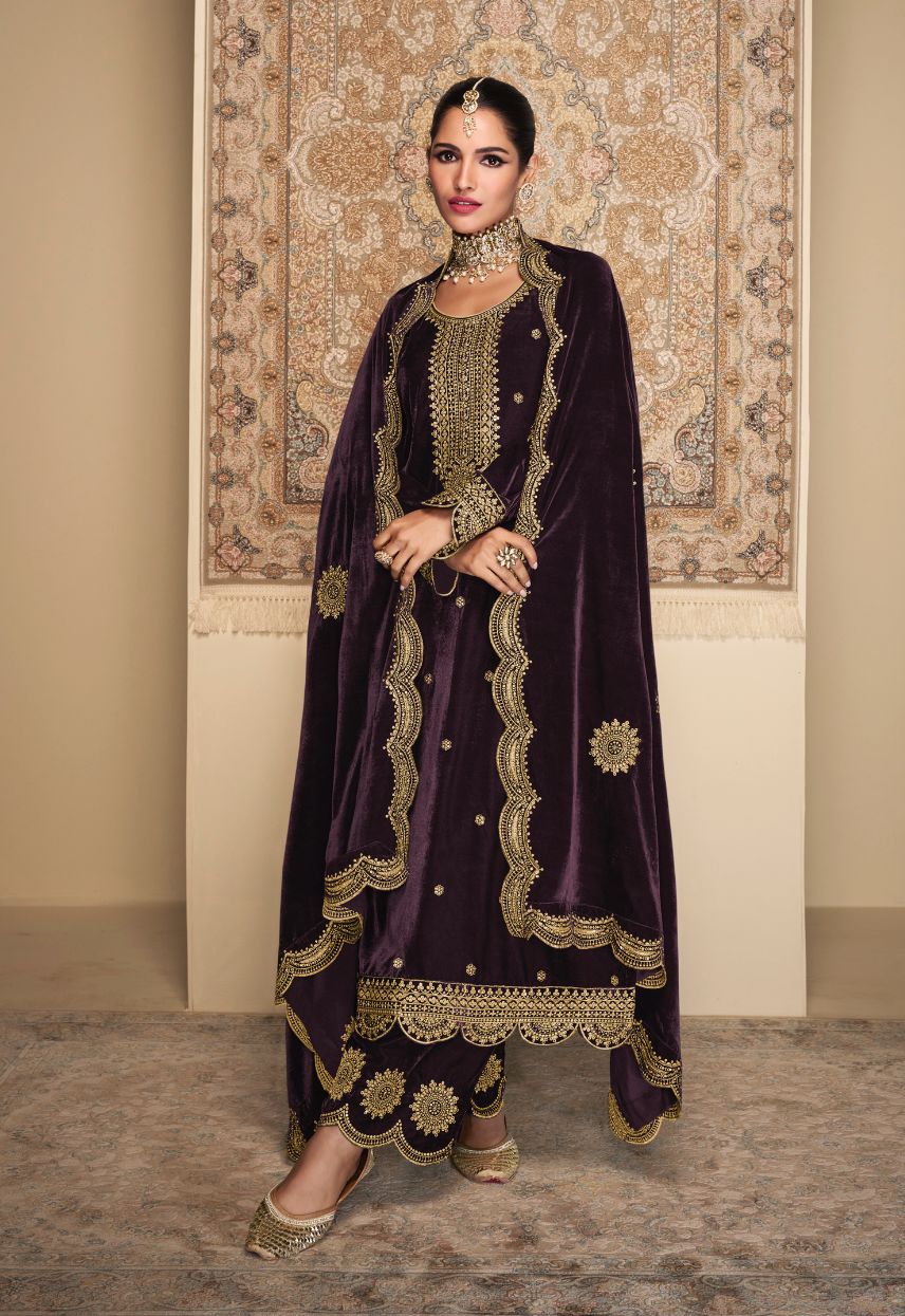 Velvet Queen By Mumtaz Arts Heavy Wedding Salwar Suits
 